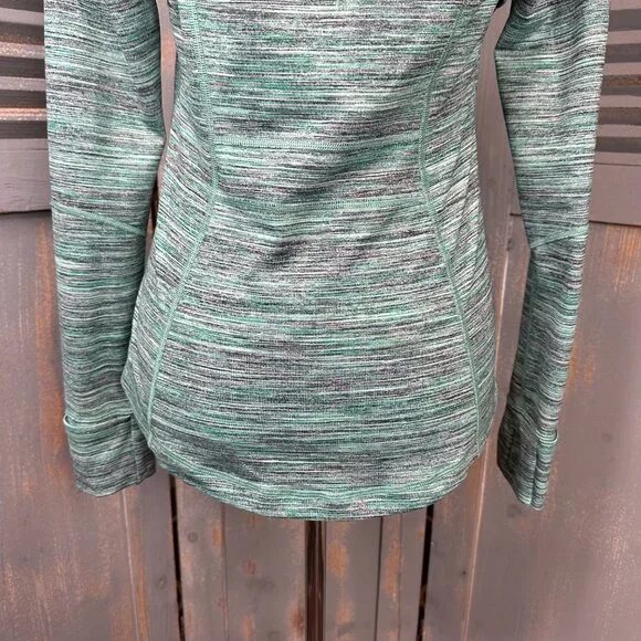 Lululemon Define Jacket Space Dye Camo Forage Teal Black Sz 8